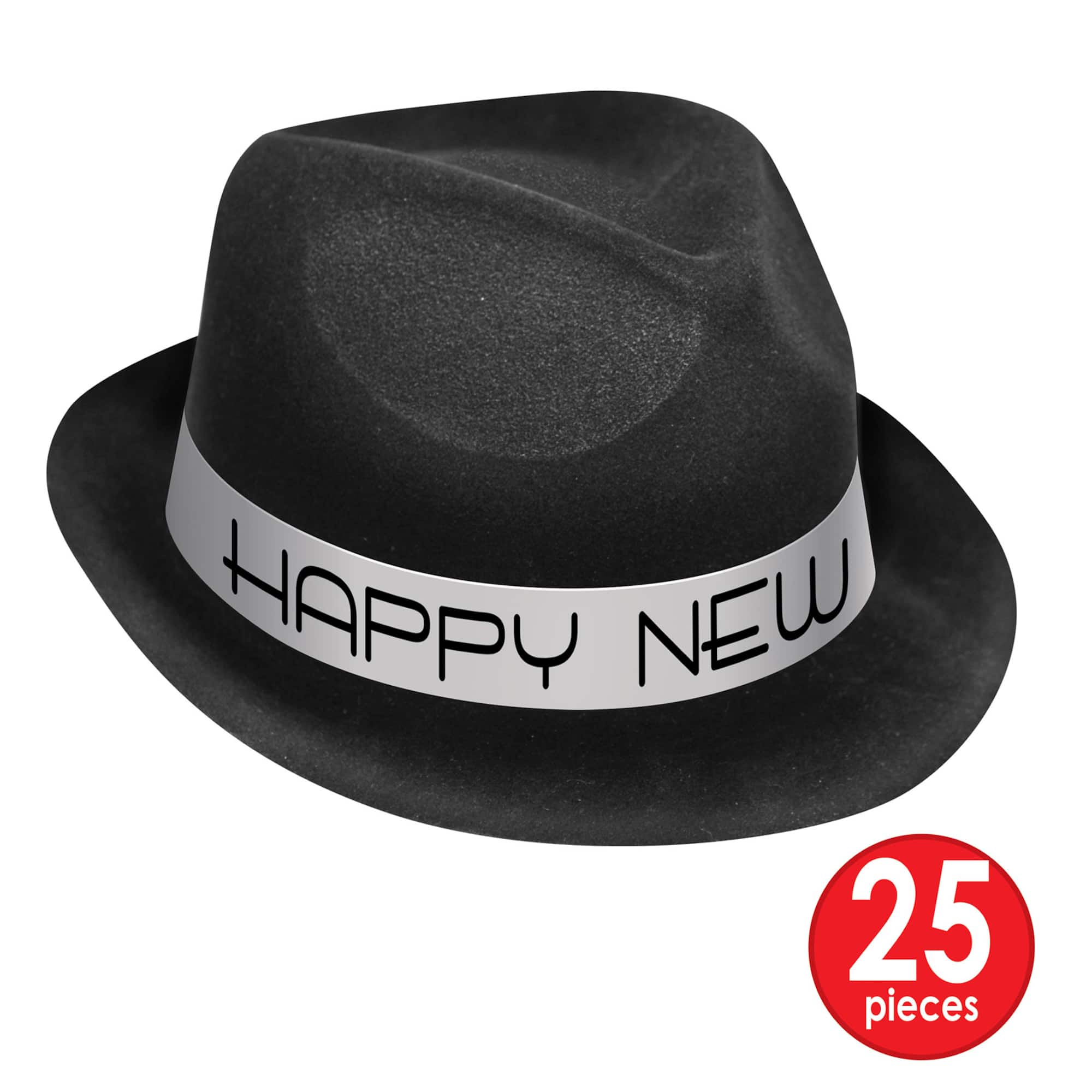 Beistle Black, White & Silver New Year Chairman Party Favor Kit for 50